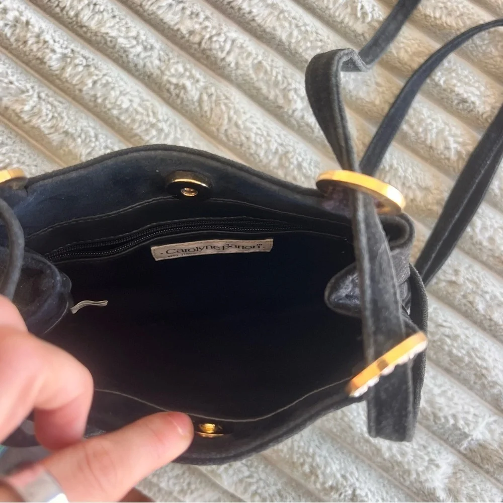 Leather and Suede Shoulder Bag